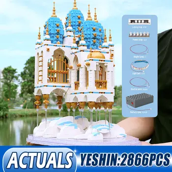 

Mould King MOC SkyCastle Street Building Toys The Floating Castle House Building Blocks Bricks Kids Christmas DIY Toys Gift