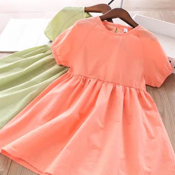 

2020 Summer Girls Candy-Colored Dress Wholesale Children's Clothing