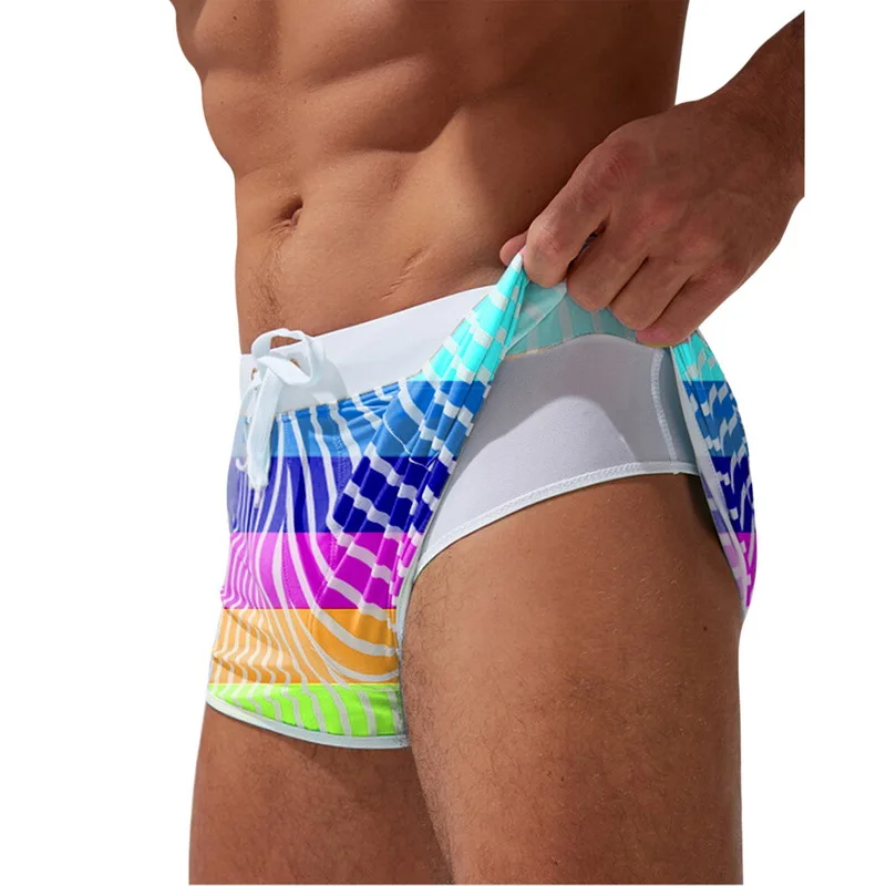 

Laamei Summer New Quick Dry Mens Swim Shorts Summer Board Surf Swimwear Beach Short Male Running Gym Man Plus Size Trunks