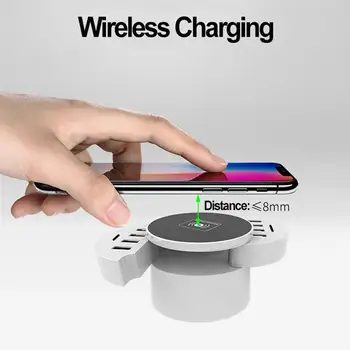 

Foldable Charging Stand Fast Charge Wireless Charger 10 USB Port for Smartphone and Wireless Charge Enabled Devices