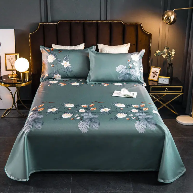 

Расширенный окантовка коврик из ледяного шелка, модный и изысканный принт, нежный и гладкий, артефакт для невооруженного сна