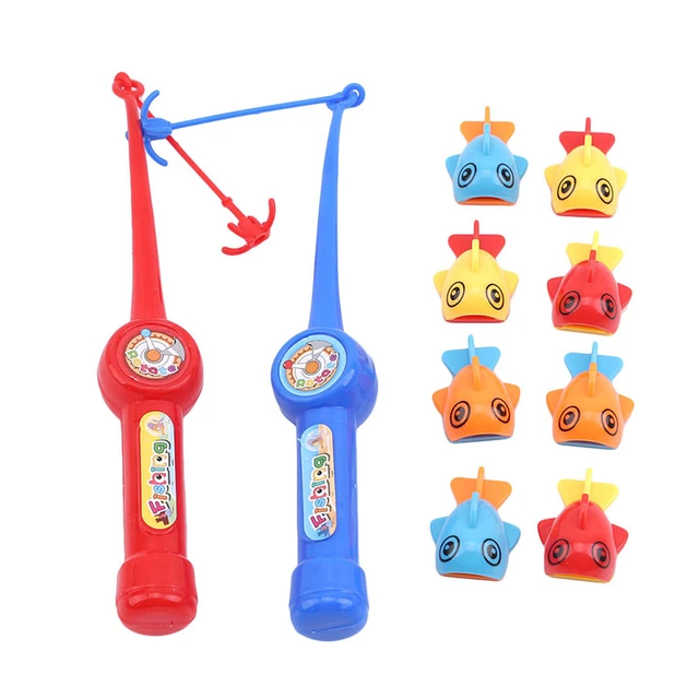 2 Fishing Rods Magnetic Fishing Toys For Children Classic Fishing
