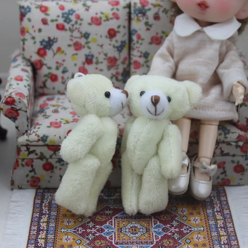 

1:12 Scale Cute White Bear For Doll Dollhouse Miniature Kitchen Living Room Accessories Mini Bear Simulation Furniture Toys