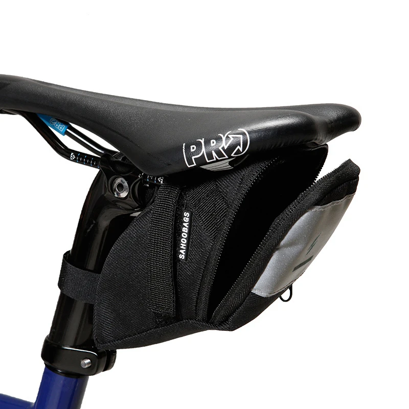 Roswheel Sahoo Series Bicycle Bag Bike Strap-On Rear Back Tail Saddle Bag Seat Bag Wedge Pack Wight Light Bicycle Accessories