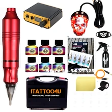 Профессиональный набор для татуировок, тату-машинки, набор ручек, чернила, блок питания, ручки, инструменты для боди-арта, тату, Перманентный макияж, тату-ручка, набор