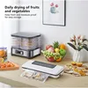 BioloMix Food Dehydrator 5Trays Temperature Control Vegetables Meat Dryer Digital Timer Food And Fruit Dehydrator Drying Machine 5