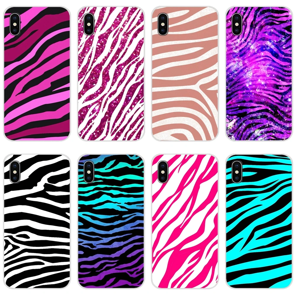 White Black resd pink Gold Zebra strip Cute For Huawei P8 P9 P10 P20 P30 P40 Lite Pro P Smart Plus 2017 2018 2019 Soft Skin Case | Мобильные