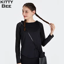 Топ для йоги, для фитнеса, для женщин, для спортзала, спортивная рубашка, длинный рукав, для йоги, сетчатые топы Спортивные для женщин, спортивная одежда для тренировок, для женщин, для спортзала