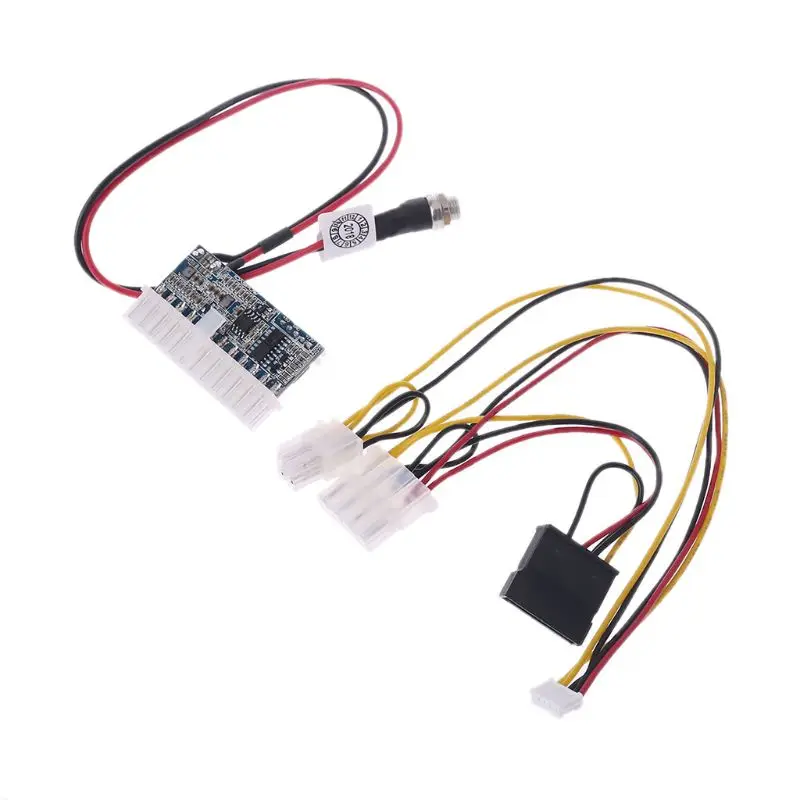 DC 12V 160W 24Pin ATX Switch PSU Car Auto Mini ITX Power Supply Module Cable