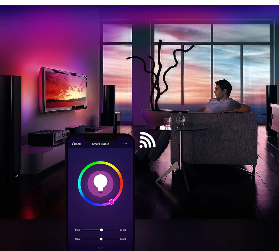 85-265 в умный WiFi светильник 15 Вт RGBW RGBWW приложение управление Bluetooth лампа E27 B22 Wake-Up лампа подходит Amazon Echo Google Assistant