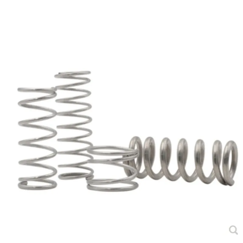 Stainless Steel Spring 10-20pcs/lot wire 0.8mm Stainless steel compression spring outer diameter 5-15mm length 10-50mm