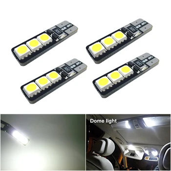 

4x Led W5W T10 Car Interior LED Bulb Canbus Car Interior Lights For Lada Vesta Granta Kalina Niva Renault Duster Megane Xray