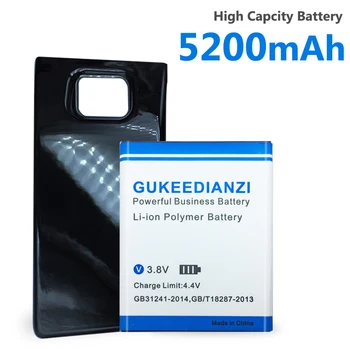 

5200mAh Highly Cpacity Battery For Samsung GALAXY S2 SII i9100 Mobile Phone Lithium Bateria EB-F1A2GBU + Free Back Door Cover