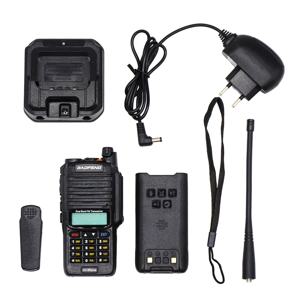 Распродажа! Высокая мощность 10 Вт Baofeng UV-9R Plus Walkie Talkie IP67 водонепроницаемый двухдиапазонный FM HF трансивер 10 км радиопередатчик