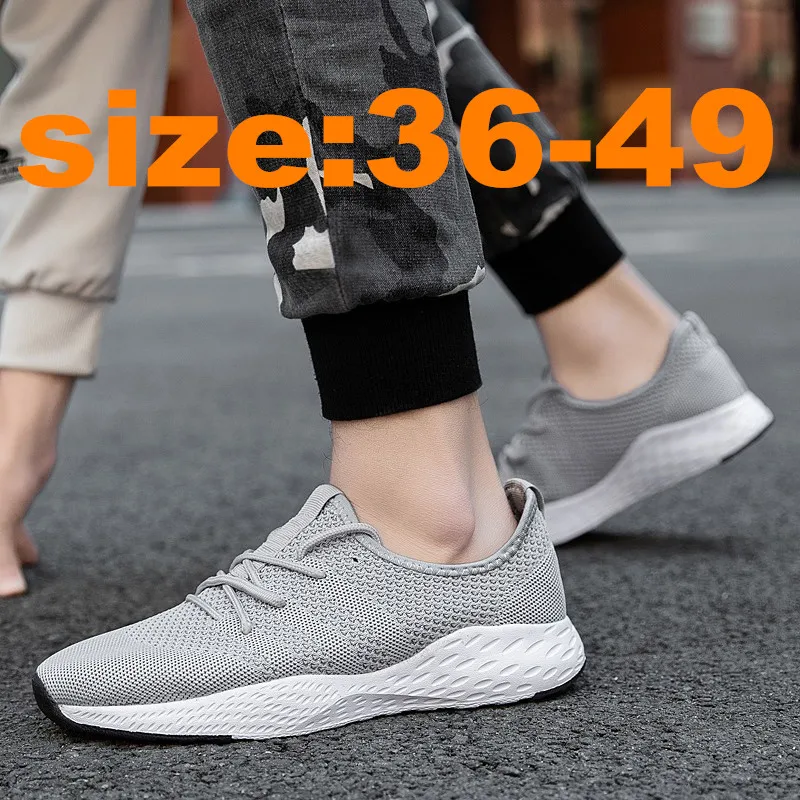 

Breathable Tenis Sneakers Men Male Shoes For Adults Red Black Gray High Quality Comfortable Non-slip Soft Vest Women Men Shoes
