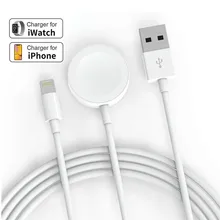 Магнитное Беспроводное зарядное устройство Qi 2 в 1 для Apple Watch Series 6 5 4 3 Apple Watch, USB-кабель для зарядки для IPhone 11 Pro XS Max XR X 7 Магнитное Беспроводное зарядное устройство Qi 2 в 1 для Apple Watch Series 6 5 4 3 Apple Watch, USB-кабель для зарядки для IPhone 11 Pro XS Max XR X 7