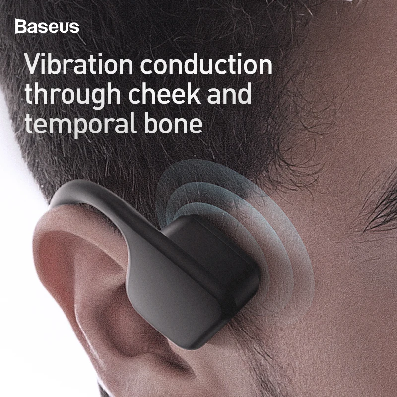 Baseus C10 Bluetooth Earphone For iPhone Xiaomi Music Earphone Wireless Headset 5.0 Bluetooth Wireless Headset With Music