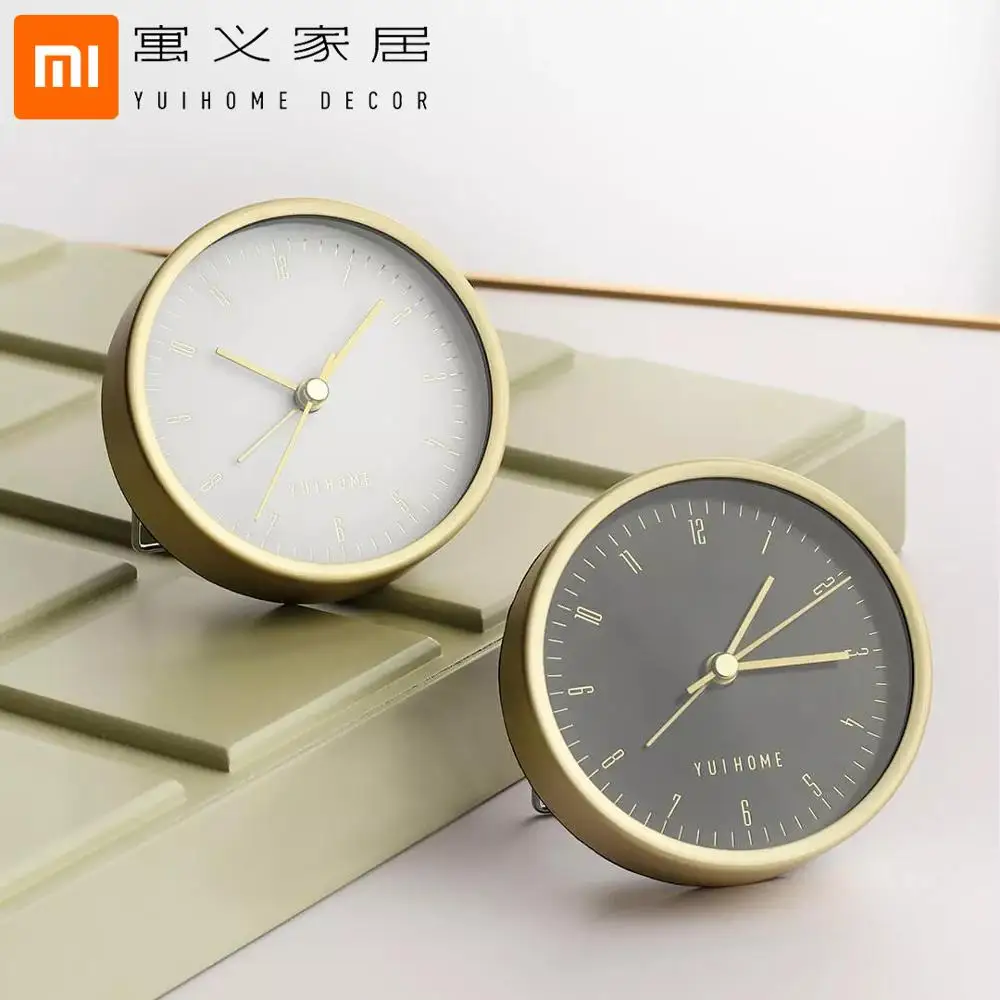 Xiaomi YuiHomeDecor, металлический алюминиевый тихий будильник, указка, круговые настенные Подвесные часы, домашний интерьер, для мужчин, женщин, подарок