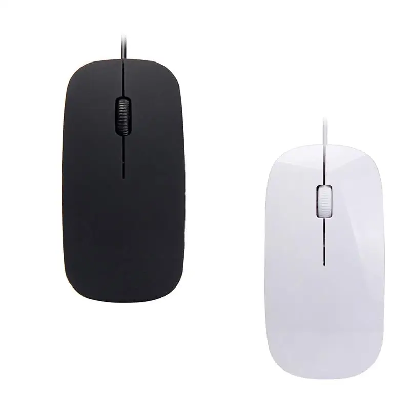 

Mouse Wired Matte Computer Mouses Computers Fitting Desktop Laptop Gift Game Networking Keyboards Working White