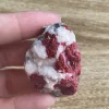 Natural Plum Blossom Cinnabar Quartz Rough Crystal Raw Gemstone Decor 2