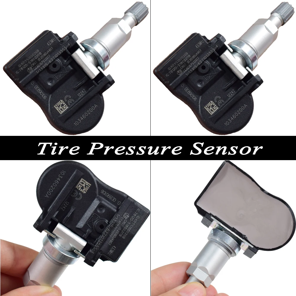 4Pcs New TPMS Sensor Car Tire Pressure S180052068C S180052068 433Mhz For Tesla Model S X 103460200A 1034602-00-A | Автомобили и