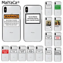 MaiYaCa Positive Good Vibe Happy Trust Funny TPU Transparent Phone Case for iPhone 11 pro XS MAX 8 7 6 6S Plus X 5 5S SE XR