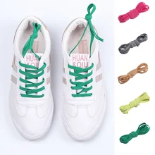 1 пара без галстука эластичные шнурки для обуви с металлической головкой для кроссовок дети взрослые быстро удобные дикие ленивые плоские шнурки обуви длиной 100 см