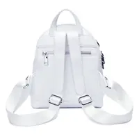 ZENCY Silver Meatal Hardware 100% Genuine Cow Leather Women Backpack Lady Girl First Layer Cowhide Book Bag Style Knapsack Purse 2