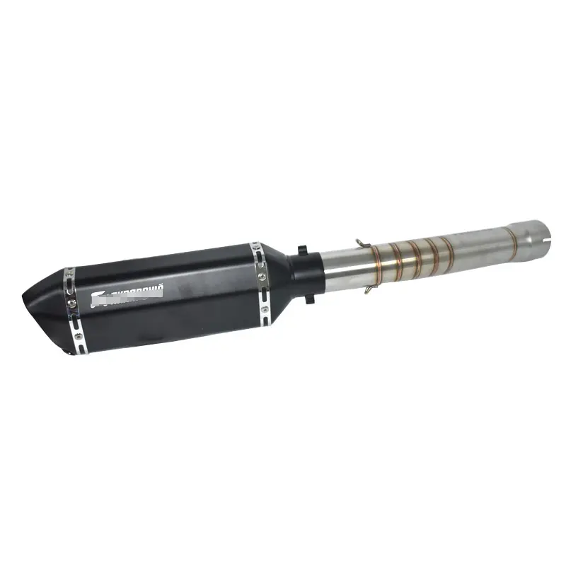 

Motorcycle with Exhaust Slip On Escape Muffler Middle Link Pipe Full System For yamaha YZF-R6 R6 1998-2005