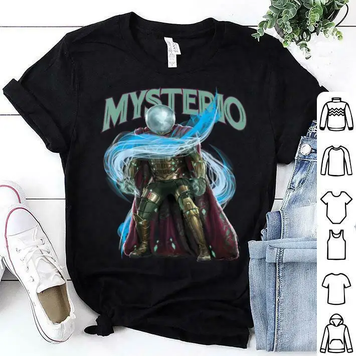 Spider-man Far from home Mysterio - BLACK T-shirt Mans Unique Cotton Short Sleeves O-Neck T Shirt |