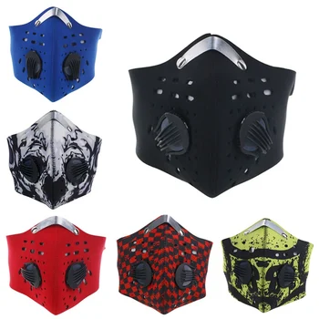 

Bike Cycling Half Face Mask Dustproof Anti Pollution Smog Masks Filter Dust PM2.5 Air Filter Face Mask