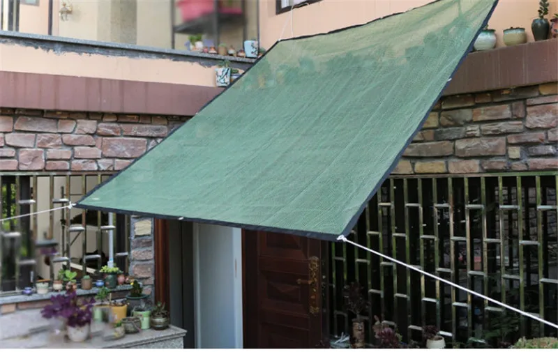 Emerald green,Dark green,Beige yellow 3 color 0.6X1 meter High quality small Sun Shelter Sun Protection Awning shade net