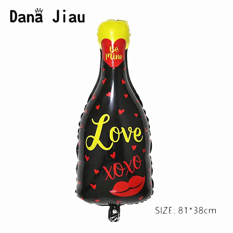 Свадебный Декор 4D XOXO для молодых людей, фольгированный шар, подарок на день Святого Валентина, роза, день рождения, красные губы, поцелуй, шар - Цвет: BIG