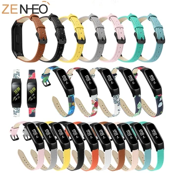 

Women printing Leather strap for Samsung Galaxy fit-e SM-R375 watch straps with real leather frame strap replacement watch strap