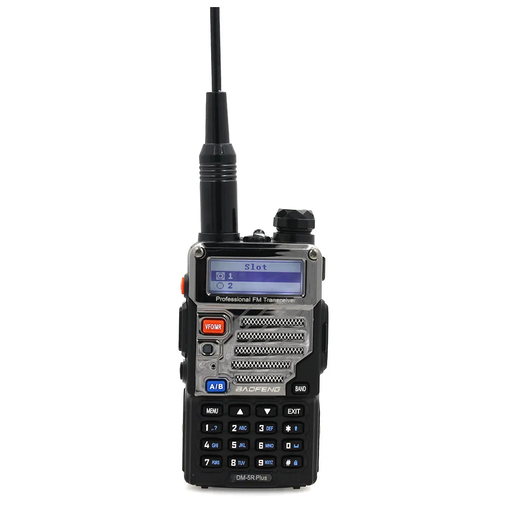 Baofeng DM-5R Плюс Цифровой и аналоговый двойной режим портативный Радио УКВ двухдиапазонный DMR 5 Вт 128CH Walkie Taklie DM-5R+ fm-трансивер - Цвет: DM-5Rplus