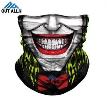 

3D Cycling Bandana Tube Joker Face Shield Ironman Venom Neck Gaiter Sports Motorcycle Half Face Mask Headband Headwear Balaclava