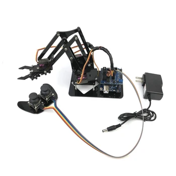 

Drop Ship DIY Assembled Acrylic 4-Dof Robot Mechanical Arm Circuit Kits for Arduino Learning Science Toy
