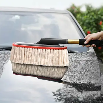 

Portable Car Wash Mop Cotton Thread Expansion Car Cleaning Brush Soft Wax Mop Car Duster Mop Car Brush Car Ash Dust Cleaning