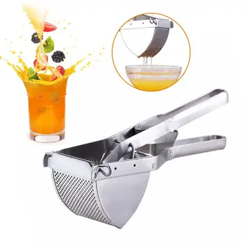 

New Stainless Steel Hand Manual Potato Ricer Fruit Vegetable For Puree Fruit Juicer Maker Press Kitchen Accessories Tools