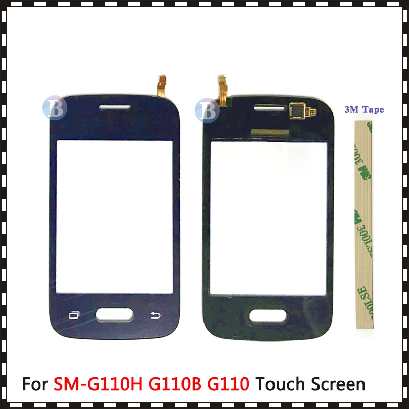 3," для samsung Galaxy DUOS Pocket 2 SM-G110H G110B G110 сенсорный экран дигитайзер сенсор внешняя стеклянная панель объектива Черный Белый