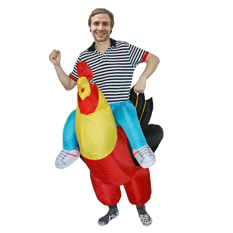 

Hot style source of adult Cosplay cartoon animals big rooster inflatable costumes performance props