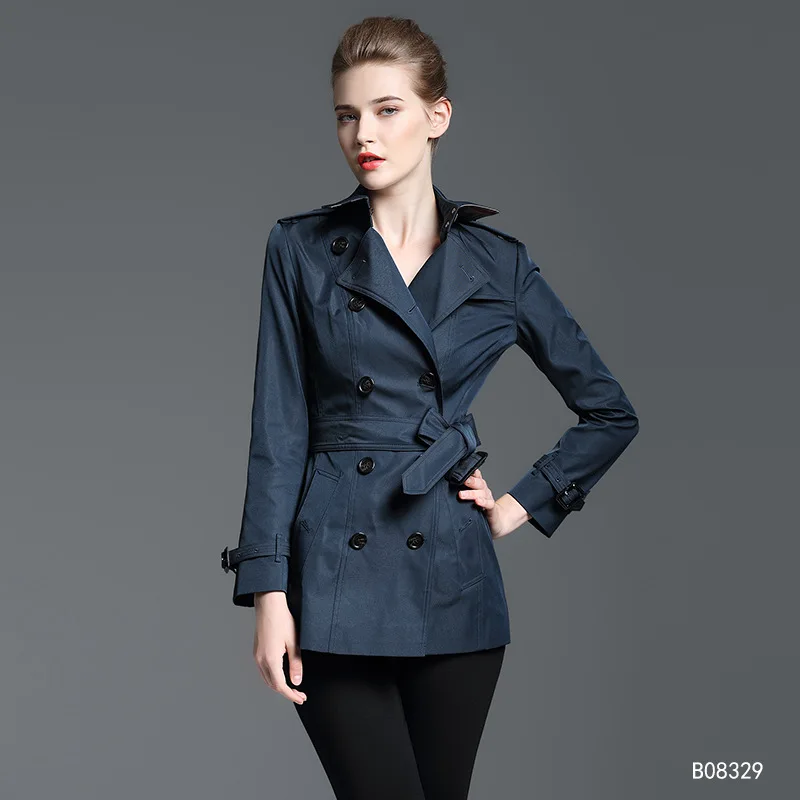 

2019 New Spring Autumn Women coat trench winter women's trench coat women casual short coat Plus Size 2XL Windbreaker