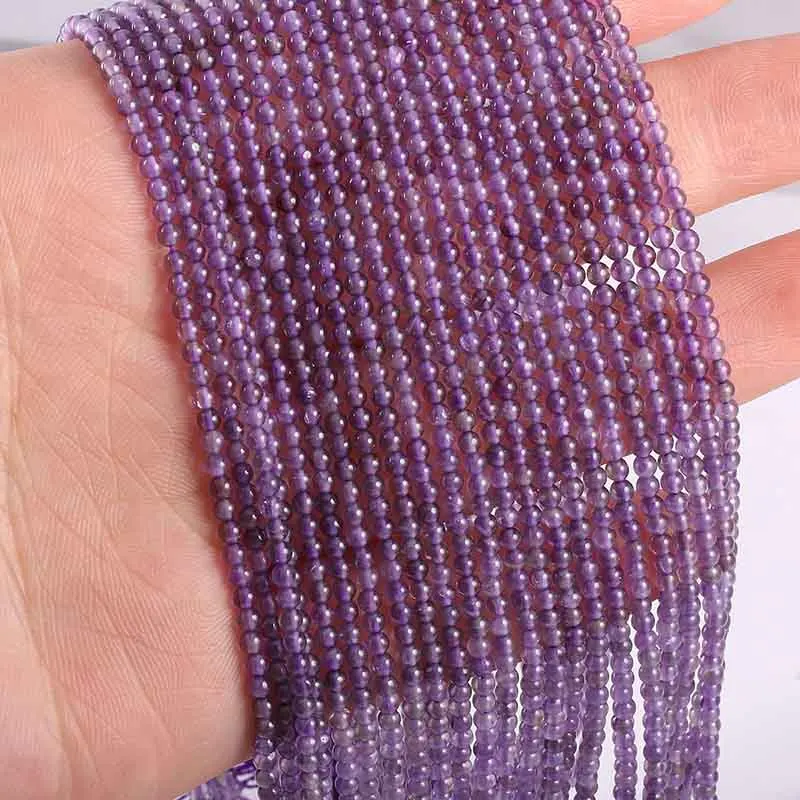 Wholesale Natural Stone Beads in Rose Quartz, Amethyst, and Agate for Jewelry Making and DIY Bracelet Crafting