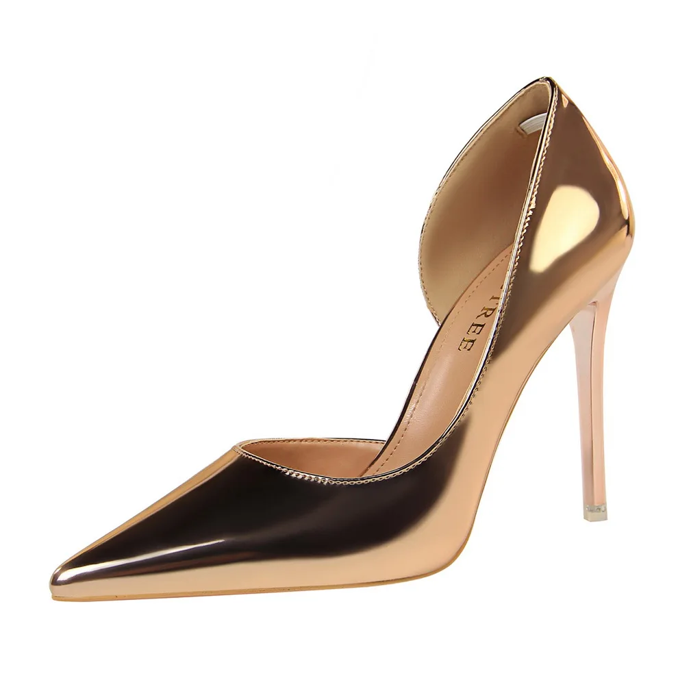 

Kmeioo Patent Leather Women Office Shoes Shallow Fashion Women Pumps Pointed Toe Sexy High Heel Dress Party Shoes Woman9.5cm