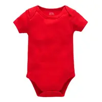 Honeyzone Ropa De Bebe Toddler Clothes Solid Colour Baby Body Suits Short Sleeve Vetement Bebe Garcon Pyjamas Red Newborn Romper 1