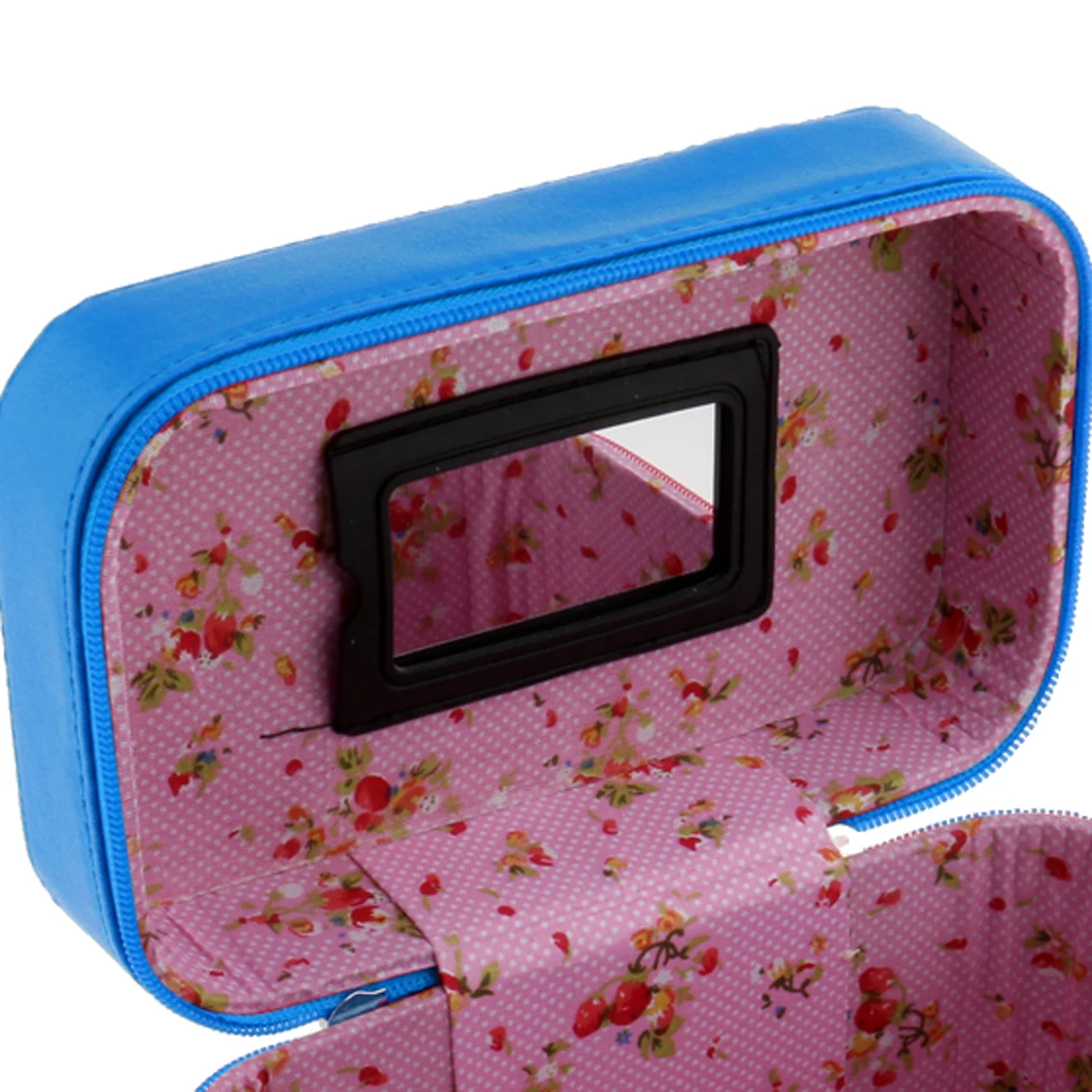 Portable Handbag Zipper Makeup Cosmetic Organizer Storage Case Box Travel Portable Handbag Zipper Makeup Cosmetic Organizer Storage Case Box Travel