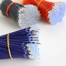 10 шт./лот 0,5 мм ручка заправка подпись в офисе стержни для ручек 0,5 мм красные синие Черные чернила заправка офисные школьные принадлежности