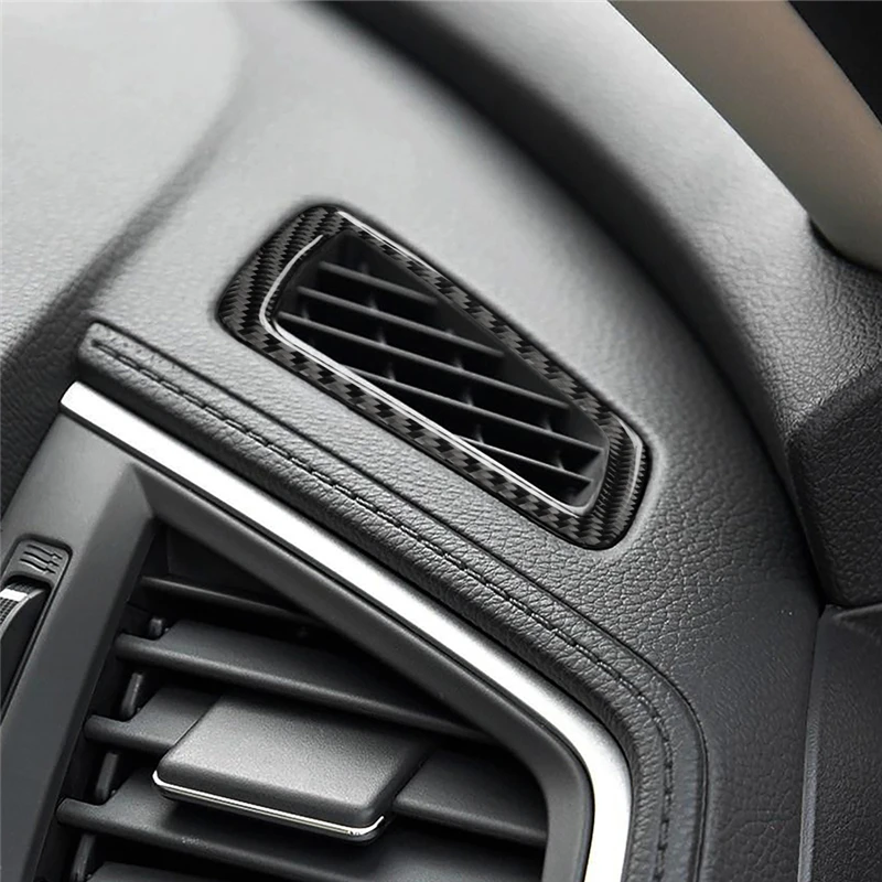 

Car Styling For Honda Civic 10th 2016 2017 2018 2019 Carbon Fiber Dashboard Air Vent Outlet Trim Cover Accessories