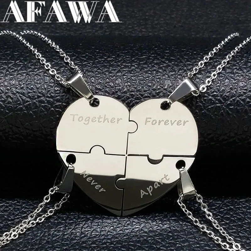 Best Friend Forever Puzzle Necklace Puzzle Piece Best Friend Necklace