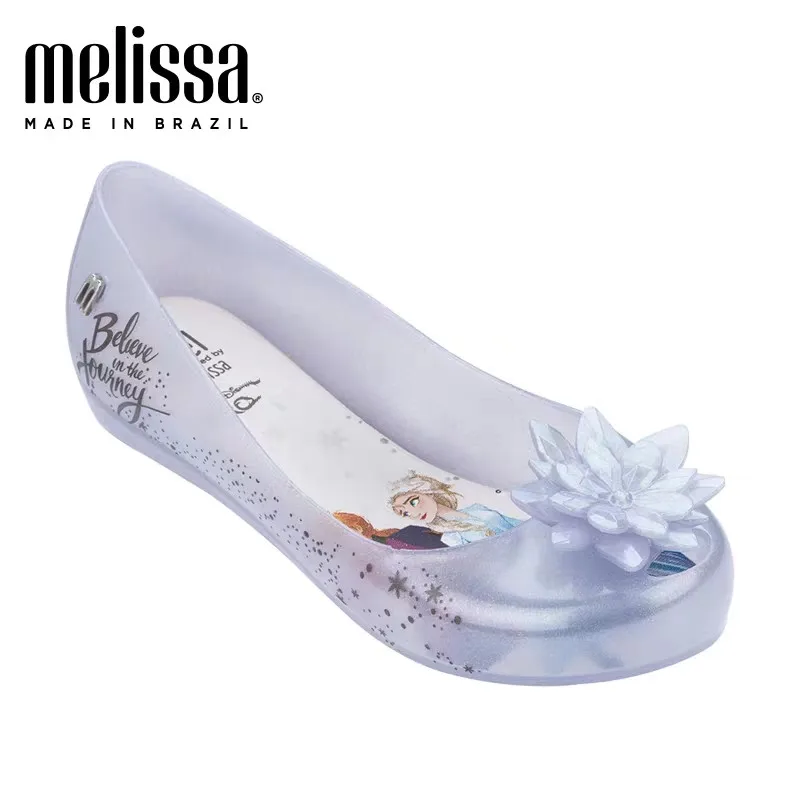 2020 Новые мини сандалии Melissa желе для девочек снежной принцессы прозрачные